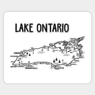 Lake Ontario Map Sticker